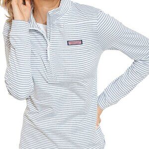 NWOT Vineyard Vines Sankaty Shep Shirt 1/4 Zip Size Plus 2X, micro stripe $118